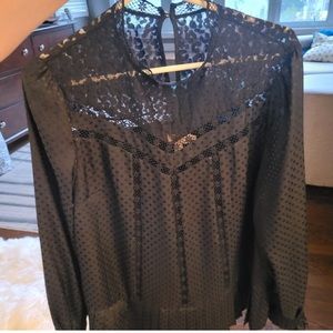 Ted Baker Navy Silky Blouse